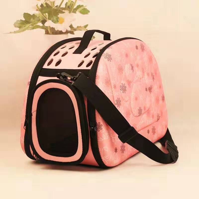 Foldable Dog Carrier Bag Travel Pet Breathable Shoulder Handbag Portable Folding Pet Cage Carrying Bags for Cat Dog Pig Hamster