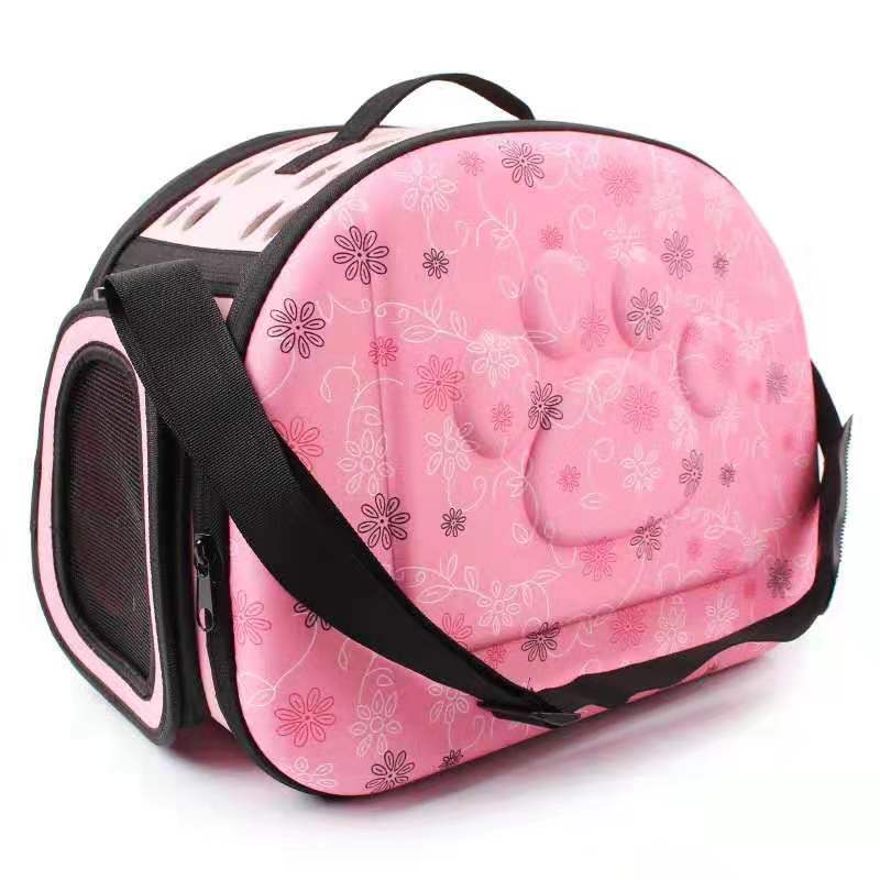 Foldable Dog Carrier Bag Travel Pet Breathable Shoulder Handbag Portable Folding Pet Cage Carrying Bags for Cat Dog Pig Hamster