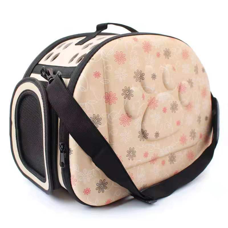 Foldable Dog Carrier Bag Travel Pet Breathable Shoulder Handbag Portable Folding Pet Cage Carrying Bags for Cat Dog Pig Hamster