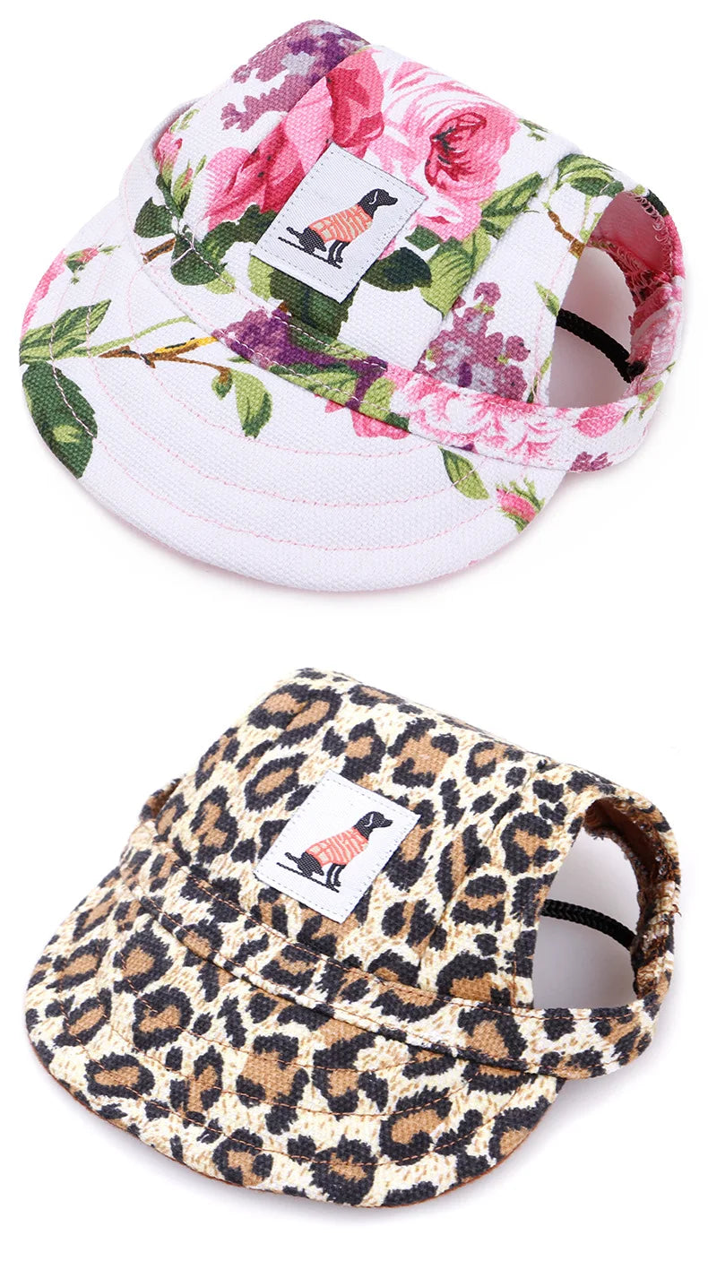 강아지 Dog Baseball Cap Hat with Neck Strap Adjustable Comfortable Ear Holes for Small Medium Large Dogs in Ourdoor Sun Protection