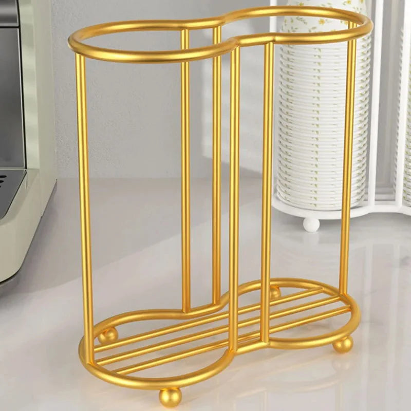 Kitchen Paper Cup Holder Disposables Cups Pickerbar Milk Tea Coffee Shop Disposable Cup Holder Storage Rack Organizier