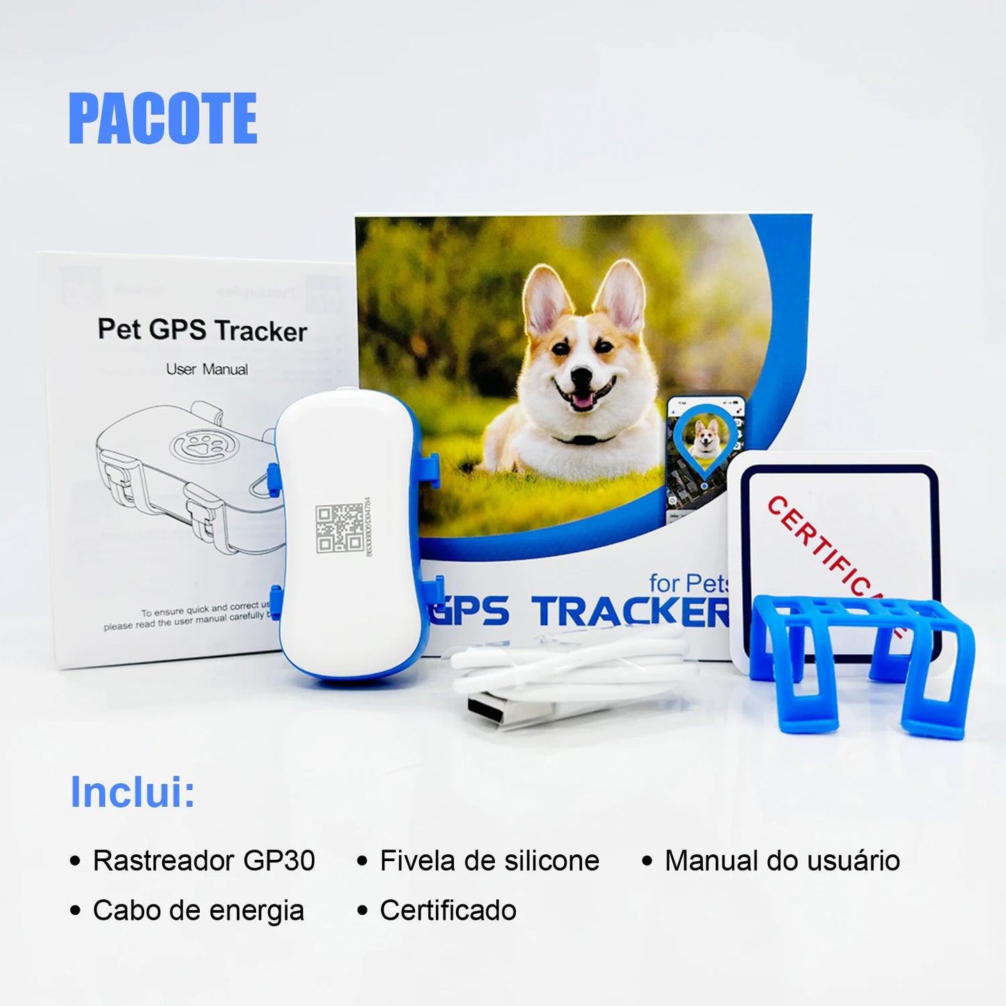4G Dog Cat GPS Tracker for Pets - Waterproof Smart Locator with App, Live Tracking & Light/Sound Search, Free Trial Included