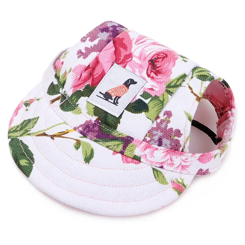 강아지 Dog Baseball Cap Hat with Neck Strap Adjustable Comfortable Ear Holes for Small Medium Large Dogs in Ourdoor Sun Protection