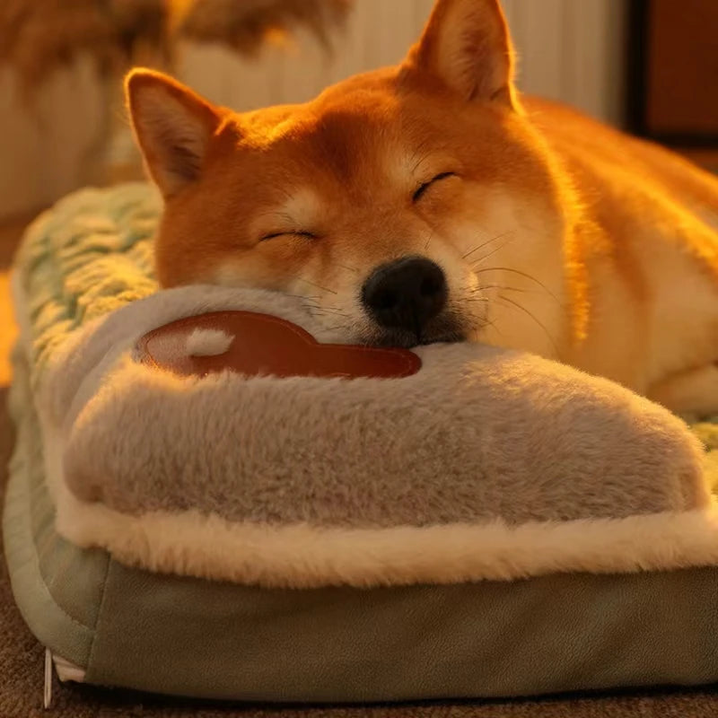 Machine Washable Dog Bed Removable Orthopedic Puppy Cushion Winter Memory Foam Dog Pillow For Small Medium Large Dogs And Cats