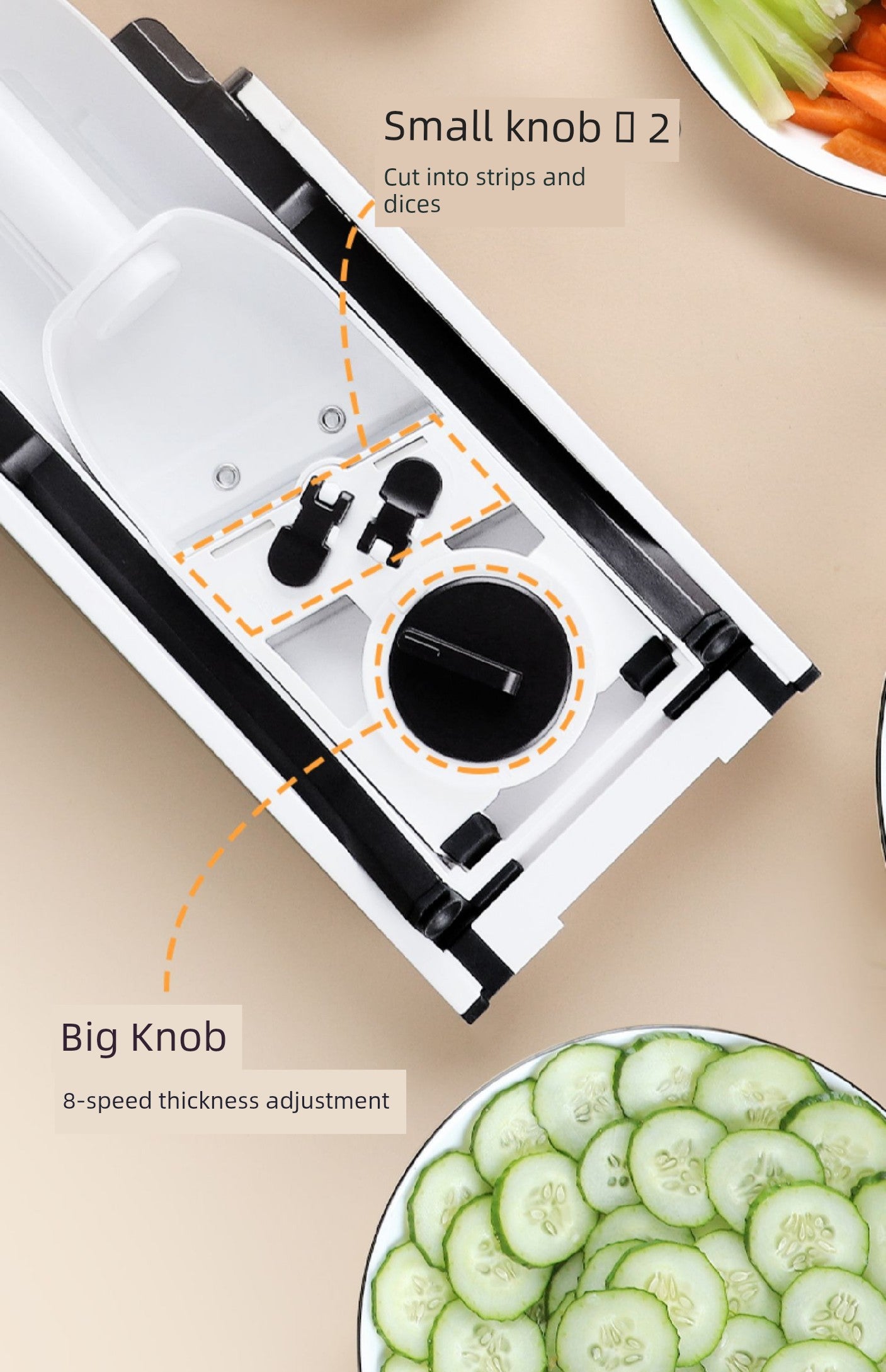 Ralador, Fatiador, Raspador e Picador Multifuncional Gold Kitchen Fatiador em cubos para uso doméstico, cortador universal de vegetais para cozinha