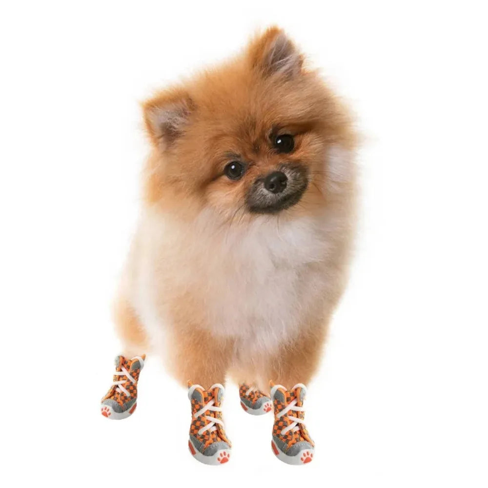 New Dog Shoes Teddy Bears Soft Sole Shoes Small Dog Puppy Anti Drop Breathable Shoe Set of 4 Summer Pet Shoes