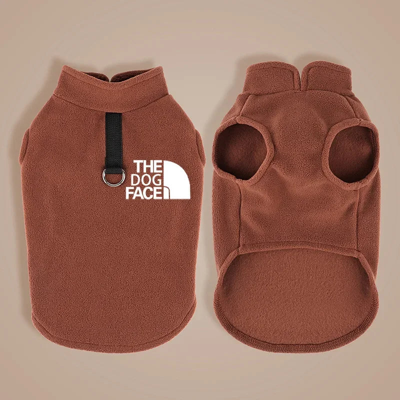 Pet Dog Clothes,Polar Fleece Warm Dog Vest,Fashion Comfortable and Breathable Dog Cothes,The Dog Face