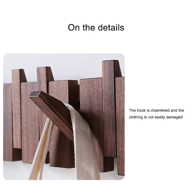 Wood Coat Racks Wall Mounted Keys Hats Organizer Entry Door Porch Hanging Coat Rack Piano Keys Shaped Clothes Hooks Home Decor
