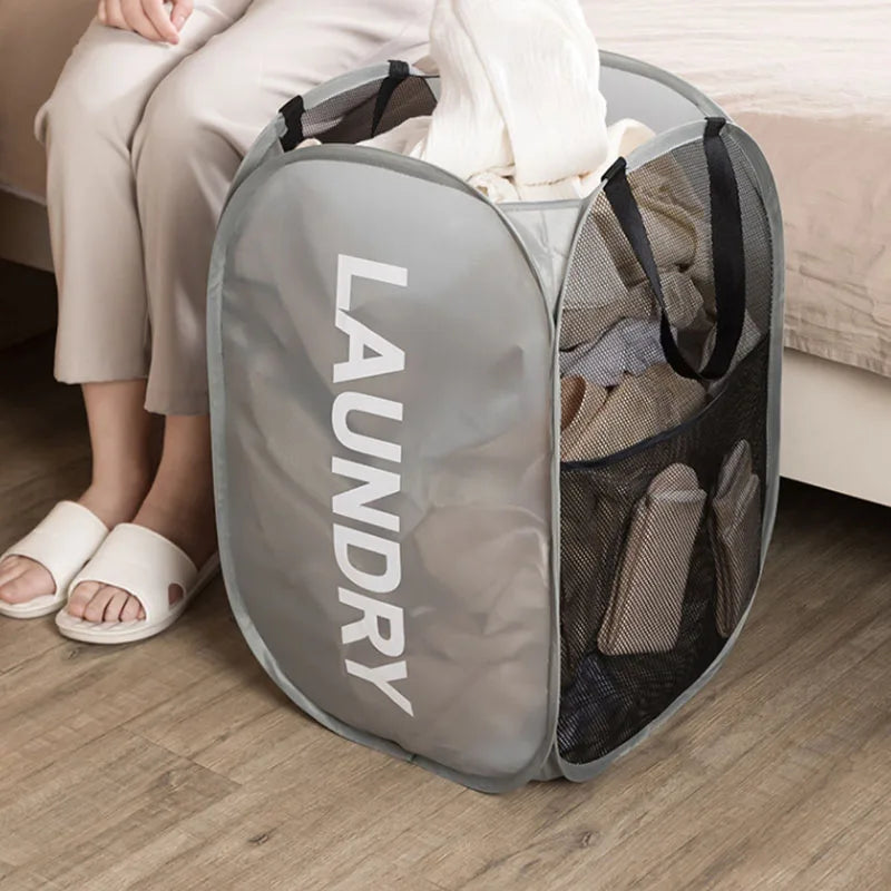 New Printing Dirty Clothes Basket Household Dirty Clothes Basket Dirty Clothes Storage Basket Portable Laundry Basket
