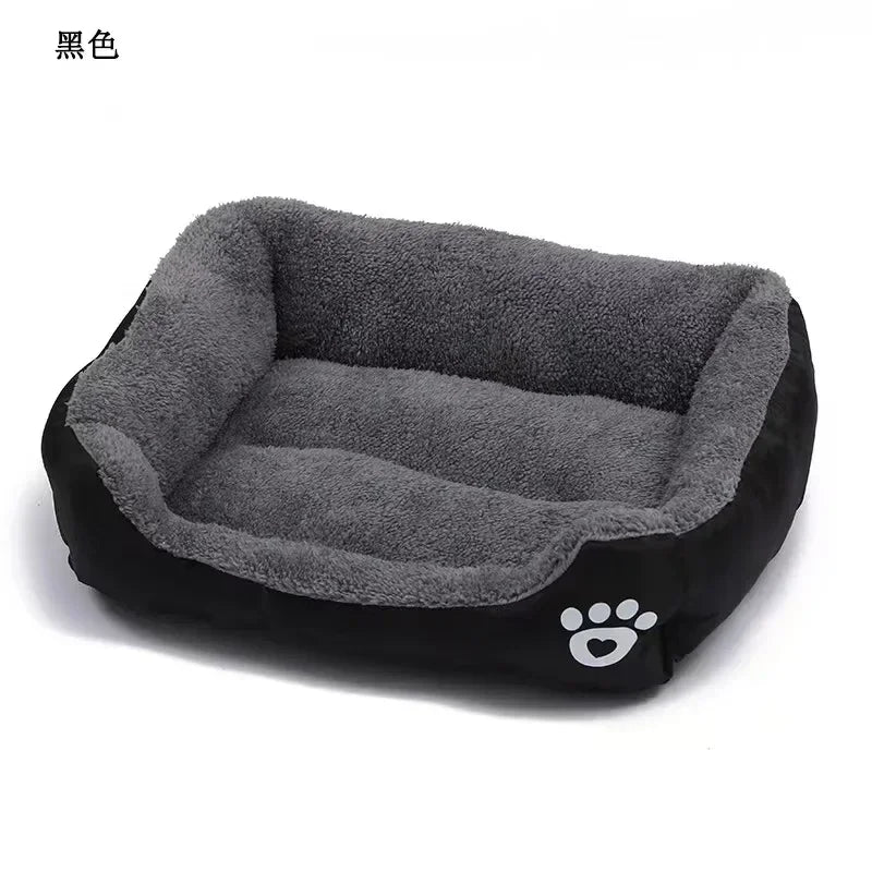 Pet Large Dog Bed Warm House Candy-colored Square Nest Pet Kennel For Small Medium Large Dogs Cat Puppy Plus Size Dog Baskets
