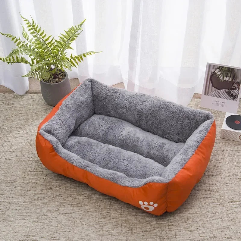 Pet Large Dog Bed Warm House Candy-colored Square Nest Pet Kennel For Small Medium Large Dogs Cat Puppy Plus Size Dog Baskets