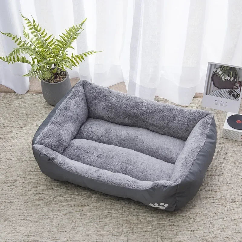 Pet Large Dog Bed Warm House Candy-colored Square Nest Pet Kennel For Small Medium Large Dogs Cat Puppy Plus Size Dog Baskets