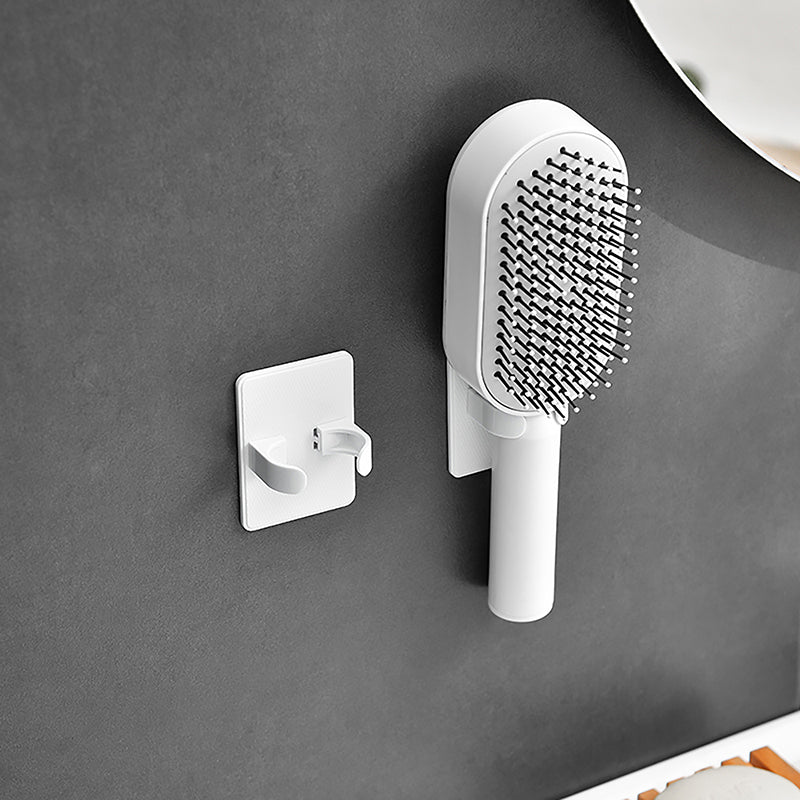 Comb Holder Bathroom Wall Hanging Comb Storage Rack Hair Clip Organizer Air Cushion Comb Holder Creative Plastic Comb Rack