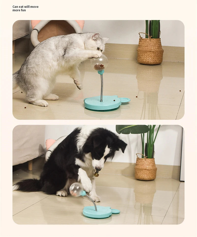 Pet Puzzle Food Leaking Ball Toy Cat Dog Interactive Treat Leaking Toy Catnip Slow Cat Dog Feeder Fun Pet Products Accessories