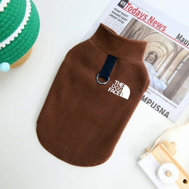Pet Dog Clothes,Polar Fleece Warm Dog Vest,Fashion Comfortable and Breathable Dog Cothes,The Dog Face