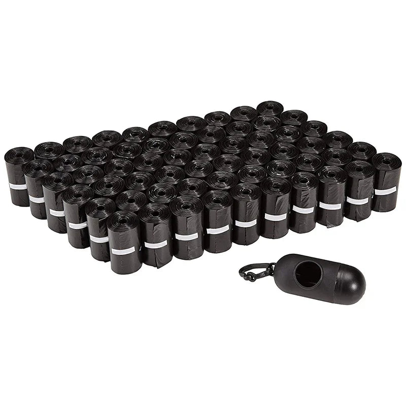 120 rolos de saco para cocô de cachorro, 15 sacos/rolo, sacos grandes para fezes de gato, saco de lixo para limpeza externa de cães e suprimentos para animais de estimação
