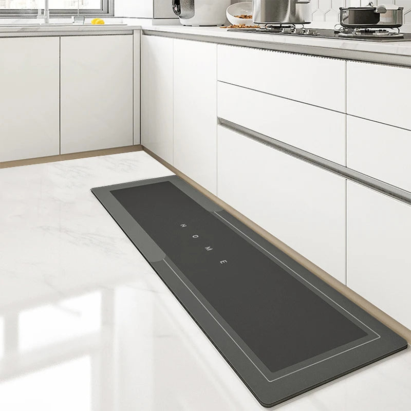 Tapete de cozinha, quarto, sala de estar, longo, macio, decoração de corredor, banheiro, entrada, capacho, antiderrapante, absorve água