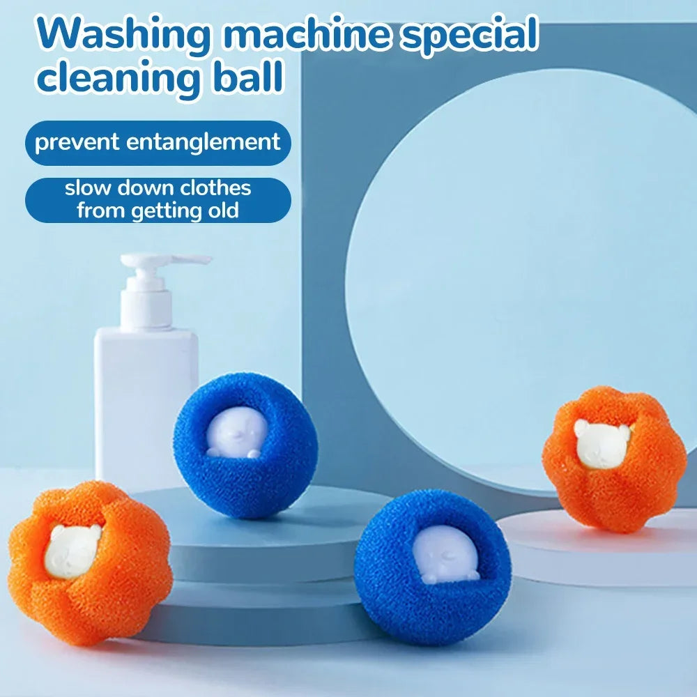 Laundry Balls Pet Hair Collector for Washing Machine Reusable Laundry Lint Catcher Removes Lint From Clothes Pet Cat Accessories