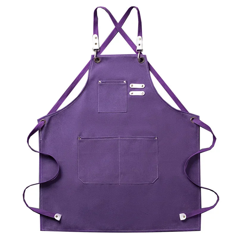 Perfessional Kitchen Apron Fashion Canvas Chef Apron cocina accesorios de cocina novedosos Straps For BBQ Shop Nail Salon