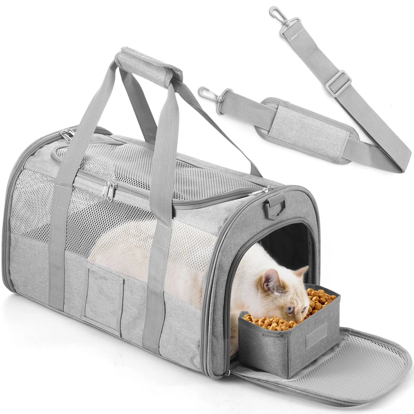 Pet Carrier Oxford Cloth Cat Carrier Bag Breathable Dog Carrier Foldable Pet Carrier Cage Lightweight Dog Carrier Bag