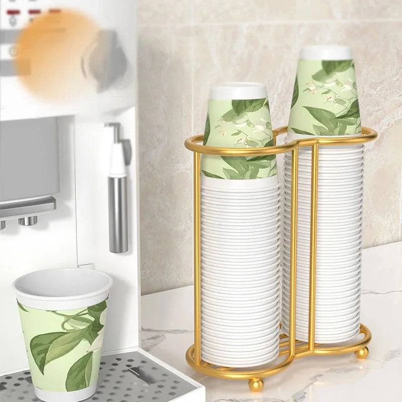 Kitchen Paper Cup Holder Disposables Cups Pickerbar Milk Tea Coffee Shop Disposable Cup Holder Storage Rack Organizier