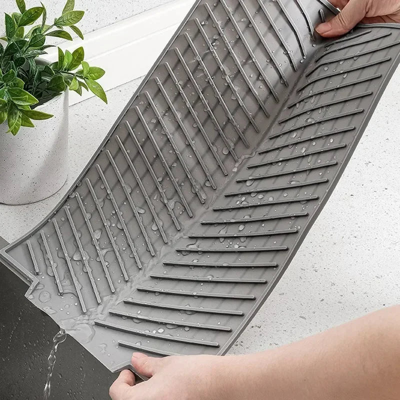 Organizador e Escorredor de Louças Dobrável para Panelas e Copos em Silicone