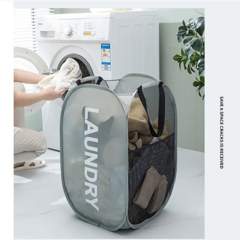 New Printing Dirty Clothes Basket Household Dirty Clothes Basket Dirty Clothes Storage Basket Portable Laundry Basket