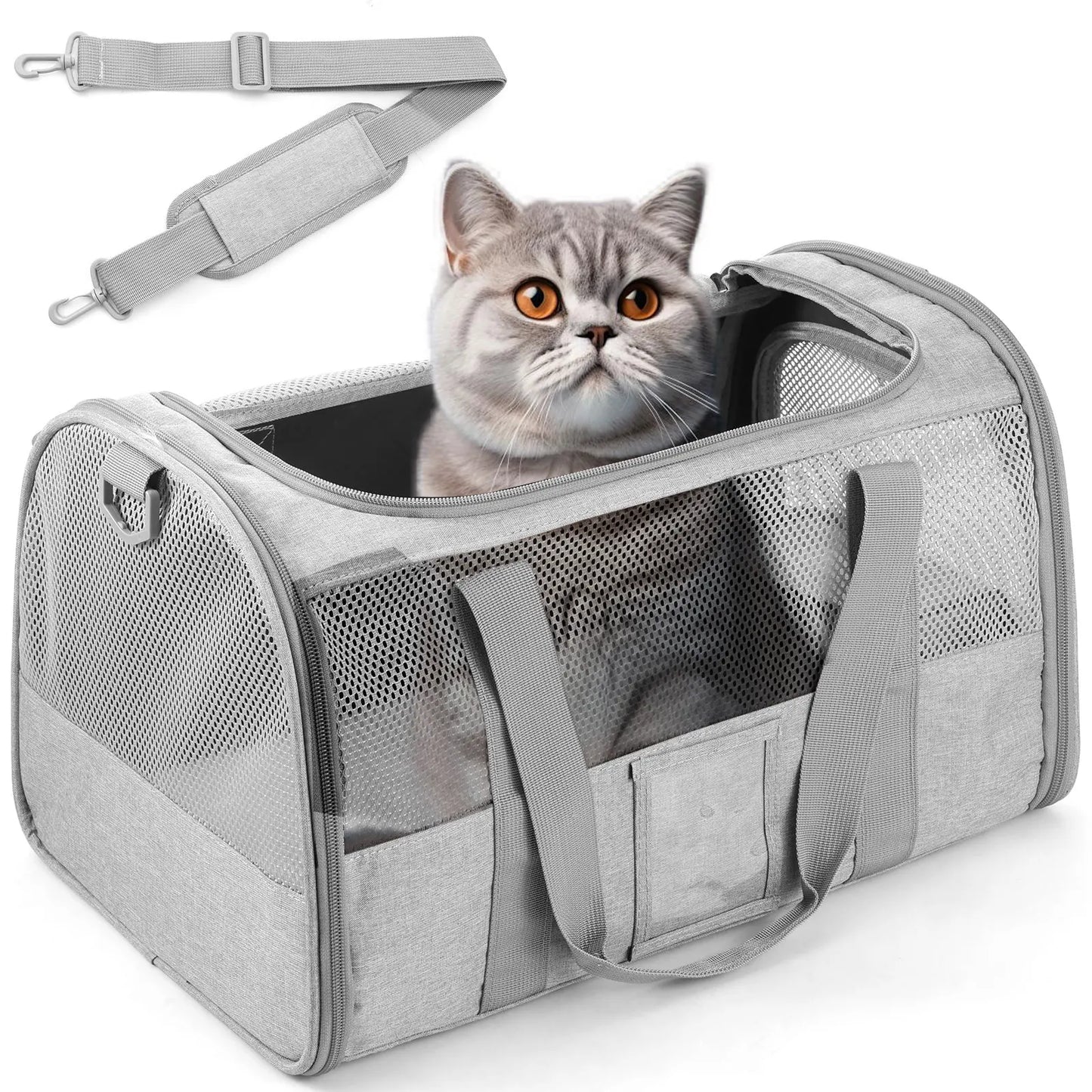 Pet Carrier Oxford Cloth Cat Carrier Bag Breathable Dog Carrier Foldable Pet Carrier Cage Lightweight Dog Carrier Bag