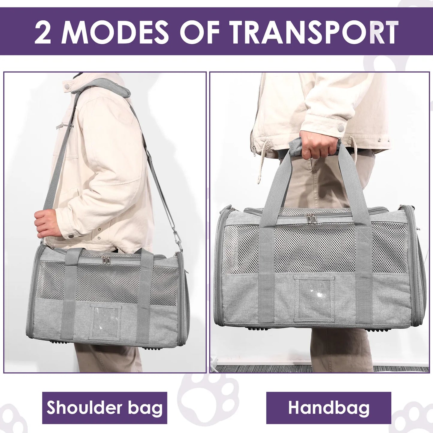 Pet Carrier Oxford Cloth Cat Carrier Bag Breathable Dog Carrier Foldable Pet Carrier Cage Lightweight Dog Carrier Bag