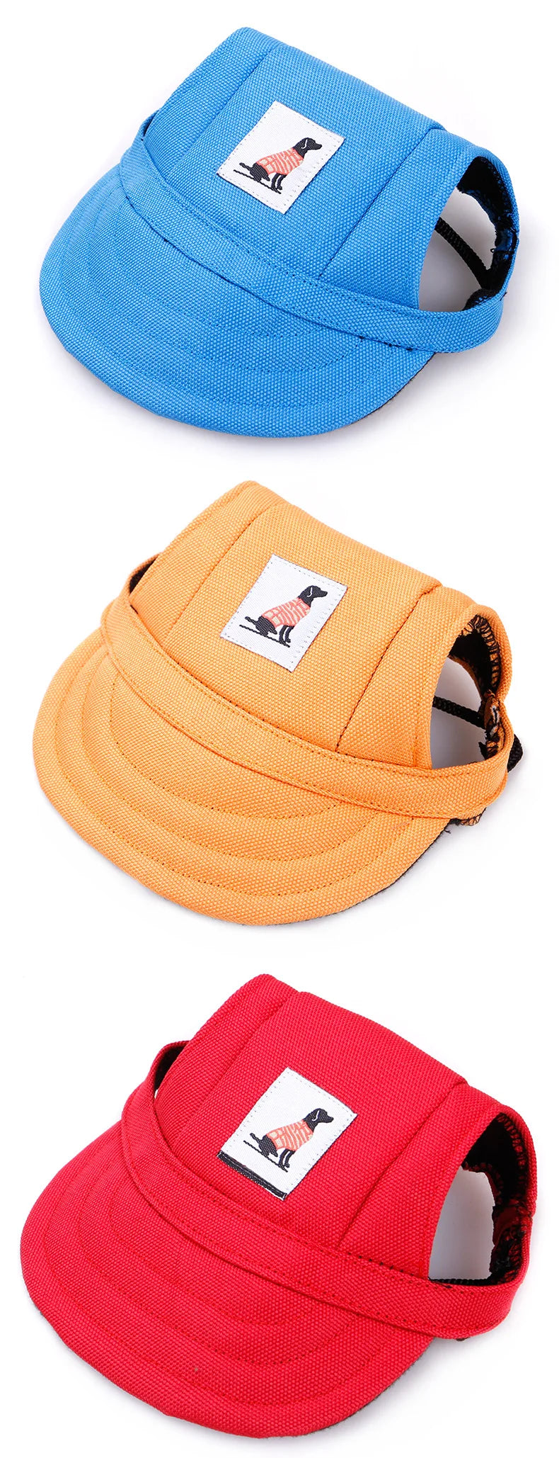 강아지 Dog Baseball Cap Hat with Neck Strap Adjustable Comfortable Ear Holes for Small Medium Large Dogs in Ourdoor Sun Protection