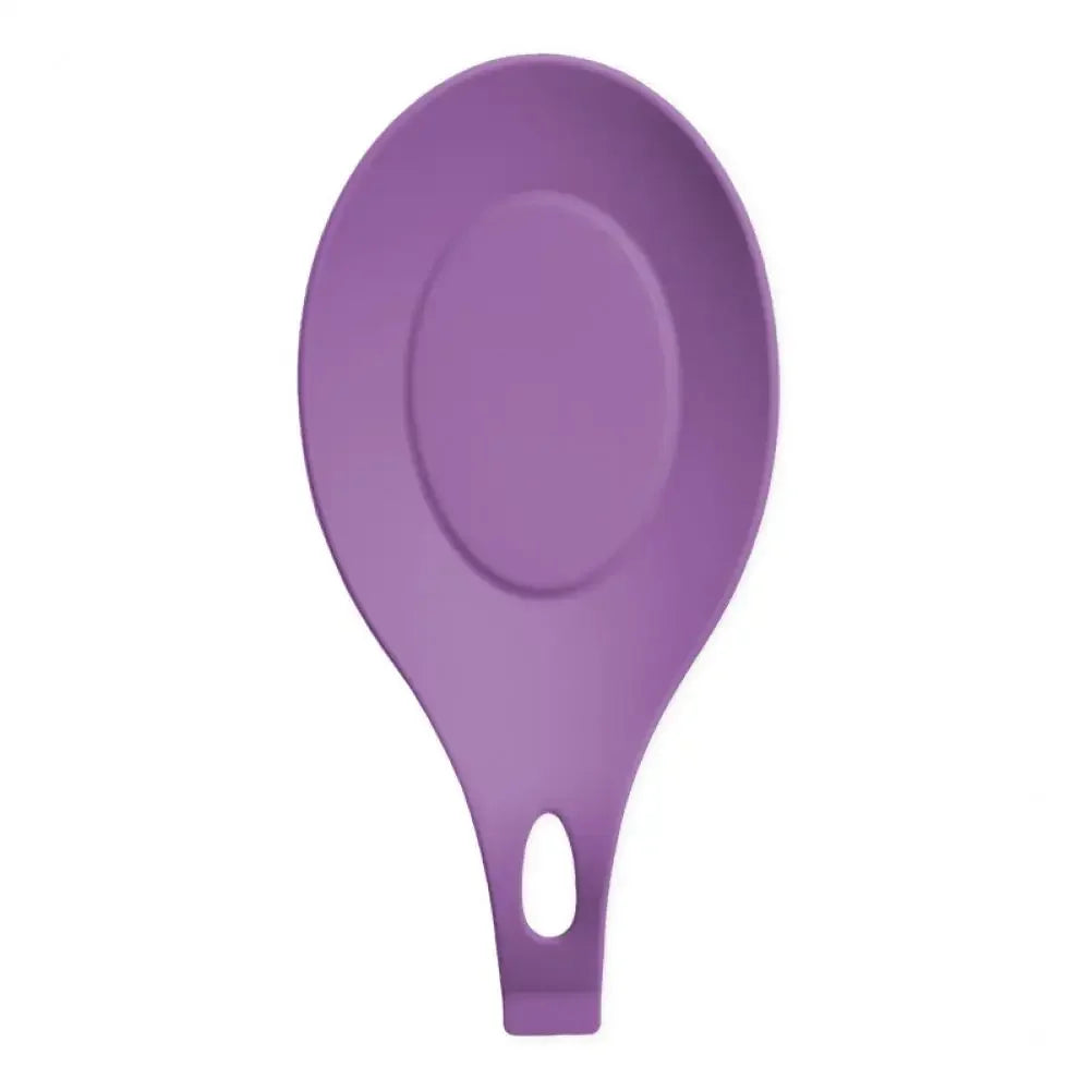 Racks Holders Spoon Holder Stretchy Anti-slid Base Silicone Practical Heat-resistant Spoon Mat Kitchen Storage Organization