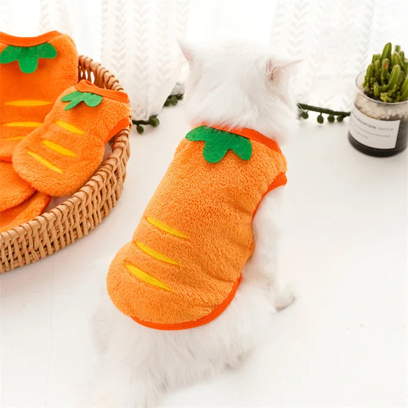 Pet Clothes Winter Warm Coats Vest Soft Fleece For Small Dogs Cats Girl Boys Chihuahua Yorkies Cute Transformation Outfit Xxs-XL