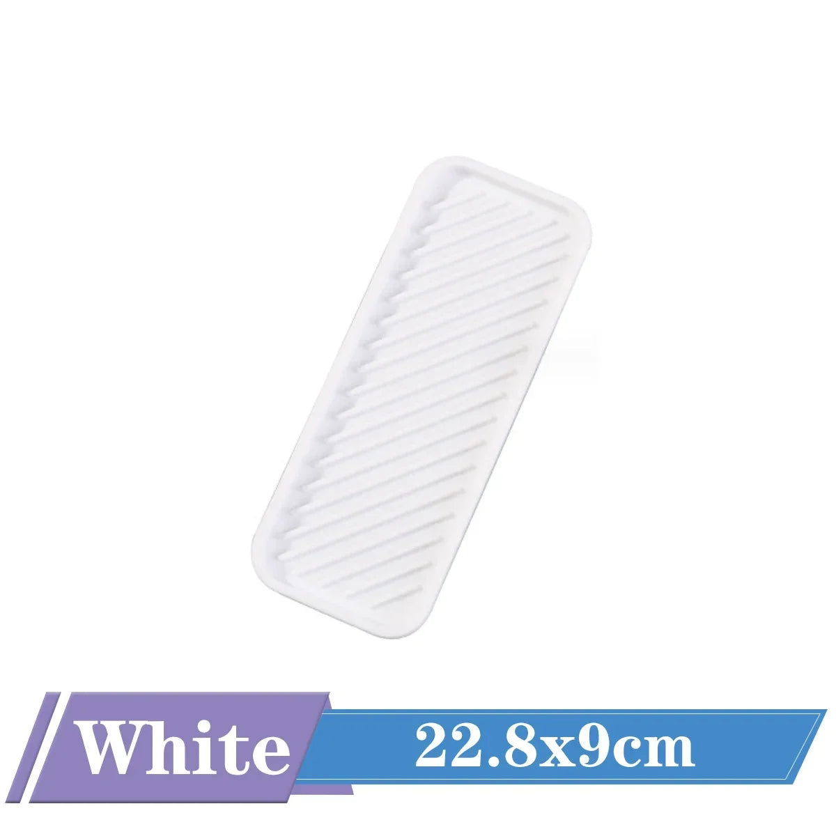 23*9cm Kitchen Silicone Sink Holder Soap Dispenser Countertop Tray Bathroom Shower Shampoo Bottle Storage Tray Draining Pad
