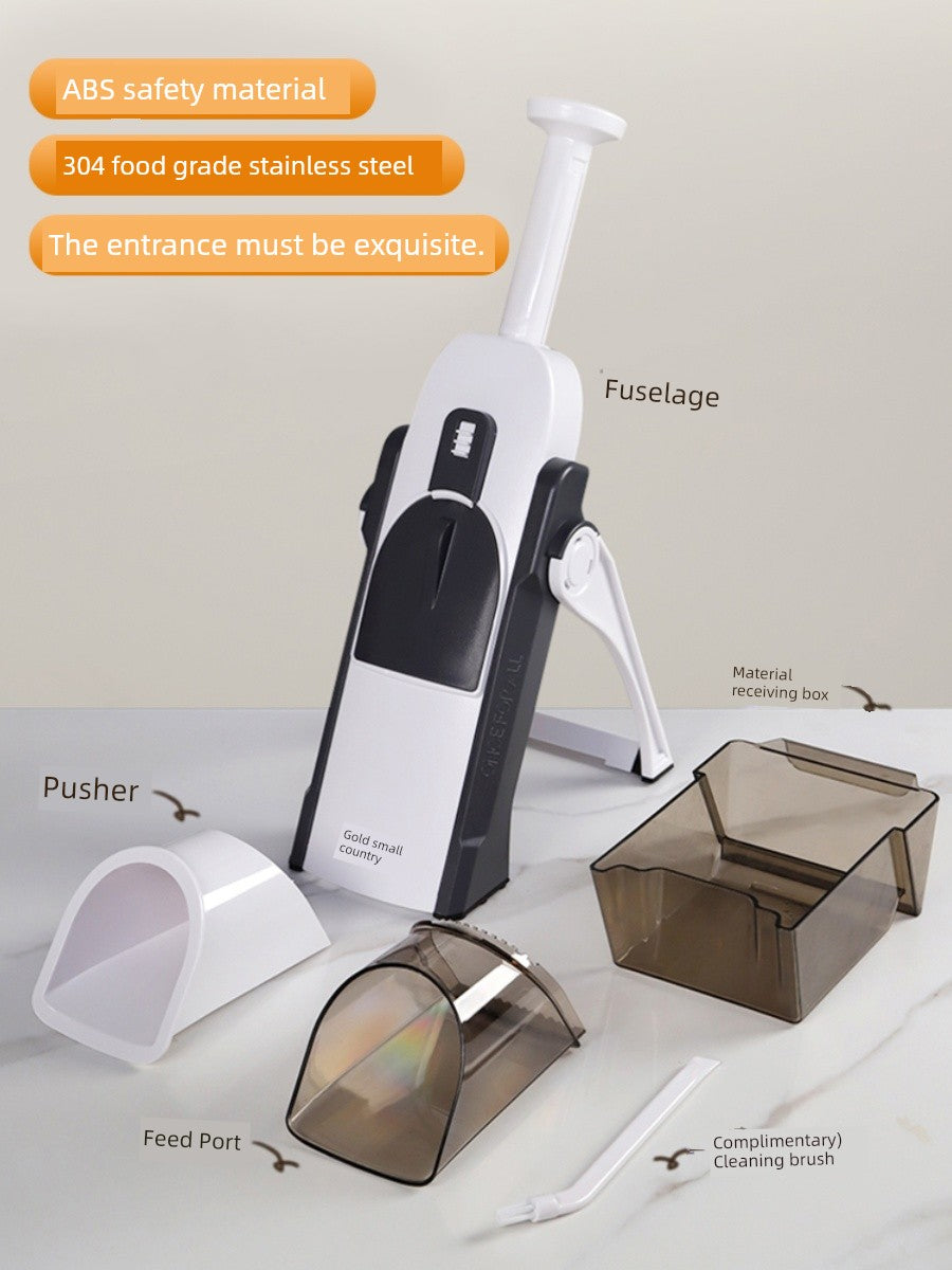 Ralador, Fatiador, Raspador e Picador Multifuncional Gold Kitchen Fatiador em cubos para uso doméstico, cortador universal de vegetais para cozinha