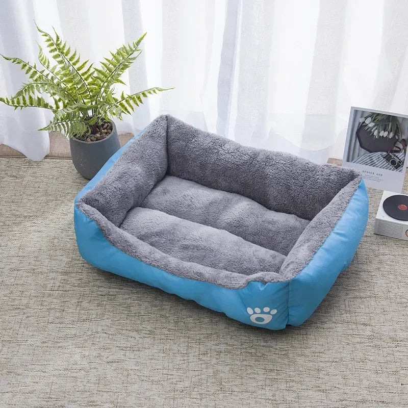 Pet Large Dog Bed Warm House Candy-colored Square Nest Pet Kennel For Small Medium Large Dogs Cat Puppy Plus Size Dog Baskets