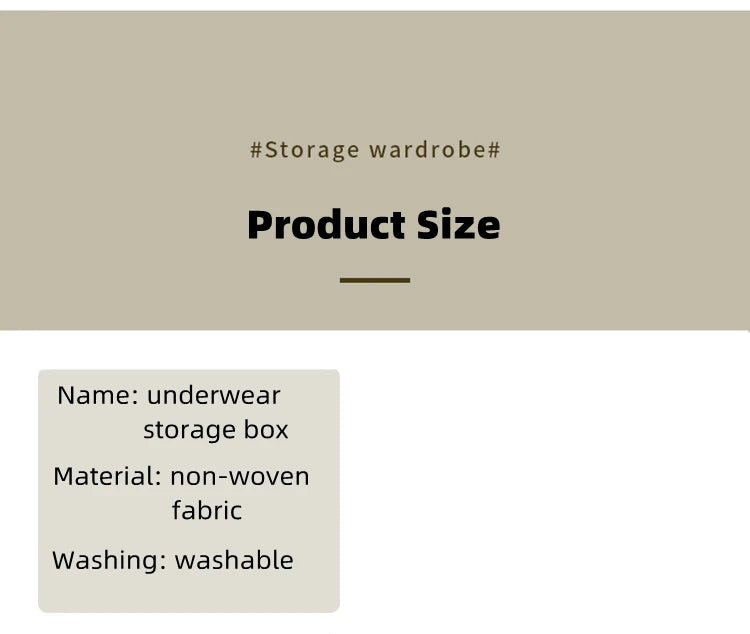 Organizer For Underwear Socks Bra Pants Scarf Tie Storage Box Jeans Clothing Organization Dividers For Drawers Clothes Organizer
