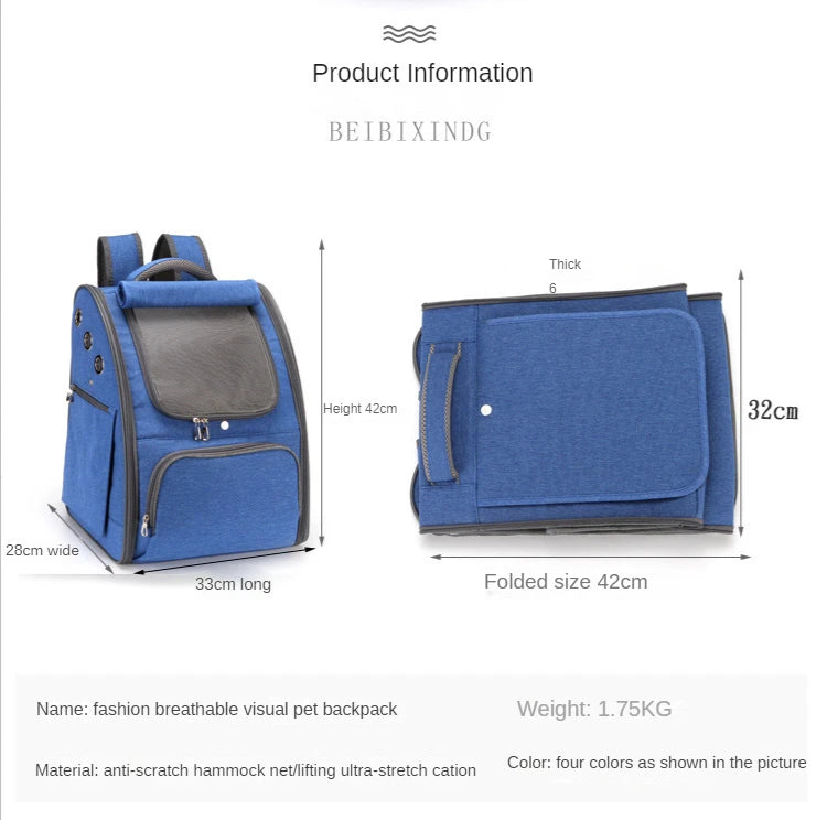 Concealable and Portable Cat Carrier Cage Bag for Outdoor Travel transporte gato dog backpack cat supplies