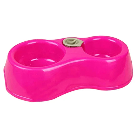 Pet Bowl Automatic Feeder Dog Cat Food Bowl with Water Dispenser Double Bowl Drinking Raised Stand Dish Bowls with Pet Supplies