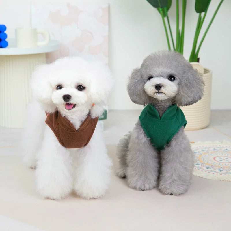 Pet Dog Clothes,Polar Fleece Warm Dog Vest,Fashion Comfortable and Breathable Dog Cothes,The Dog Face