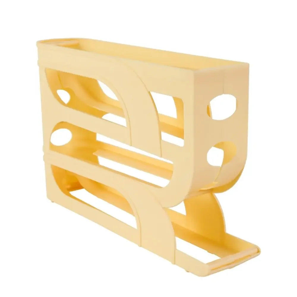 Organovo - Suporte Organizador de Ovos para Geladeira, Movimento Automático por Gravidade, 3 ou 4 Camadas, Grande Capacidade, Dispensador