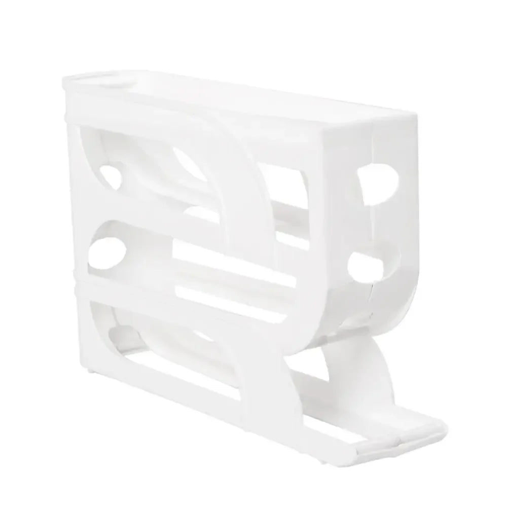Organovo - Suporte Organizador de Ovos para Geladeira, Movimento Automático por Gravidade, 3 ou 4 Camadas, Grande Capacidade, Dispensador