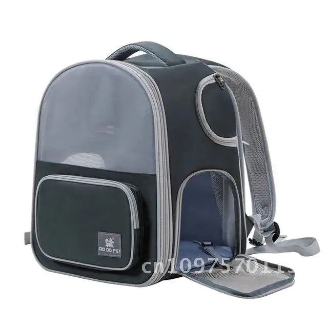 Pet Supplies Cat Backpack Breathable Foldable Bag Puppy Outdoor Capacity Use Walk Cage Pet Expandable Travel Large