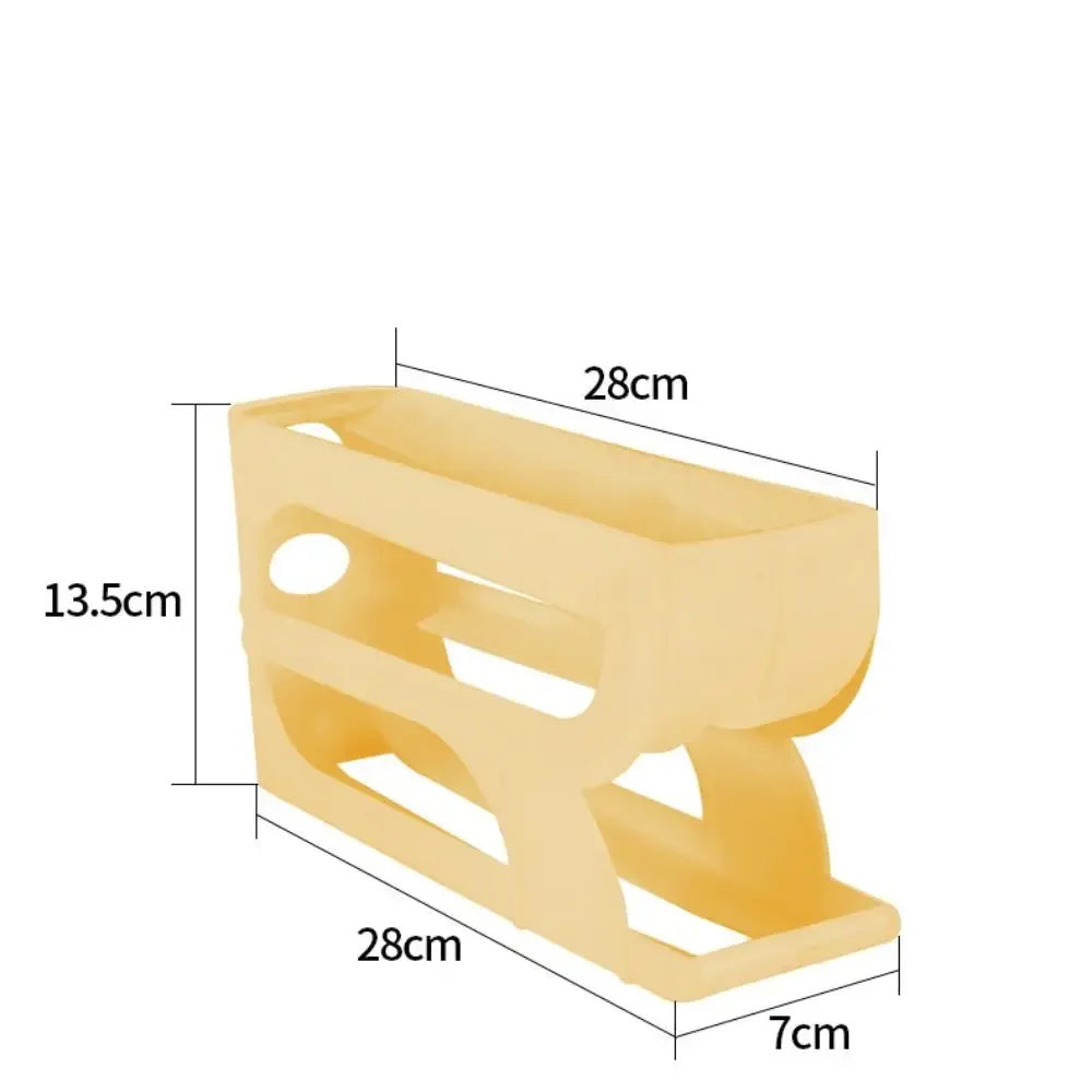 Organovo - Suporte Organizador de Ovos para Geladeira, Movimento Automático por Gravidade, 3 ou 4 Camadas, Grande Capacidade, Dispensador
