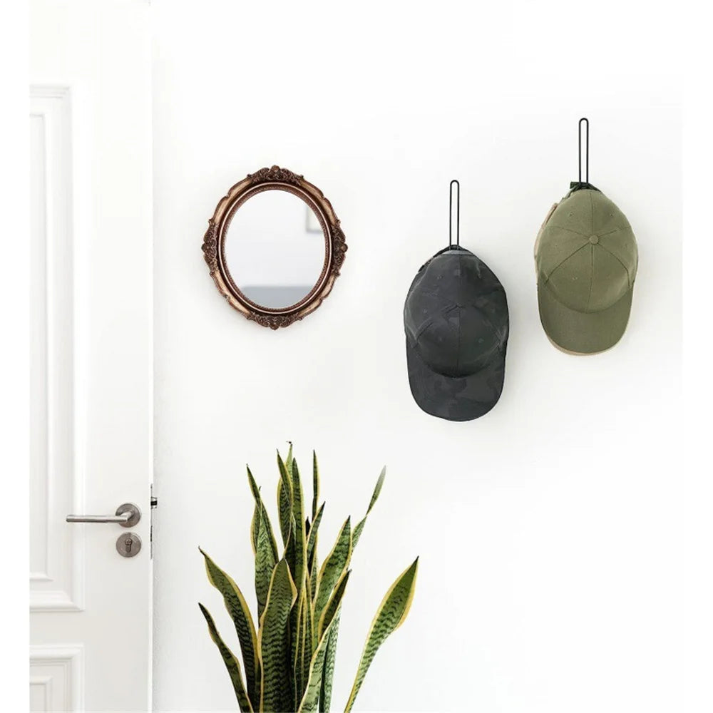 Baseball Hat Holder Hats Organizer For Wall Hat Rack Space Saving Holds L -Shaped Hat Hooks Wall Mount Cap Holder Organizers