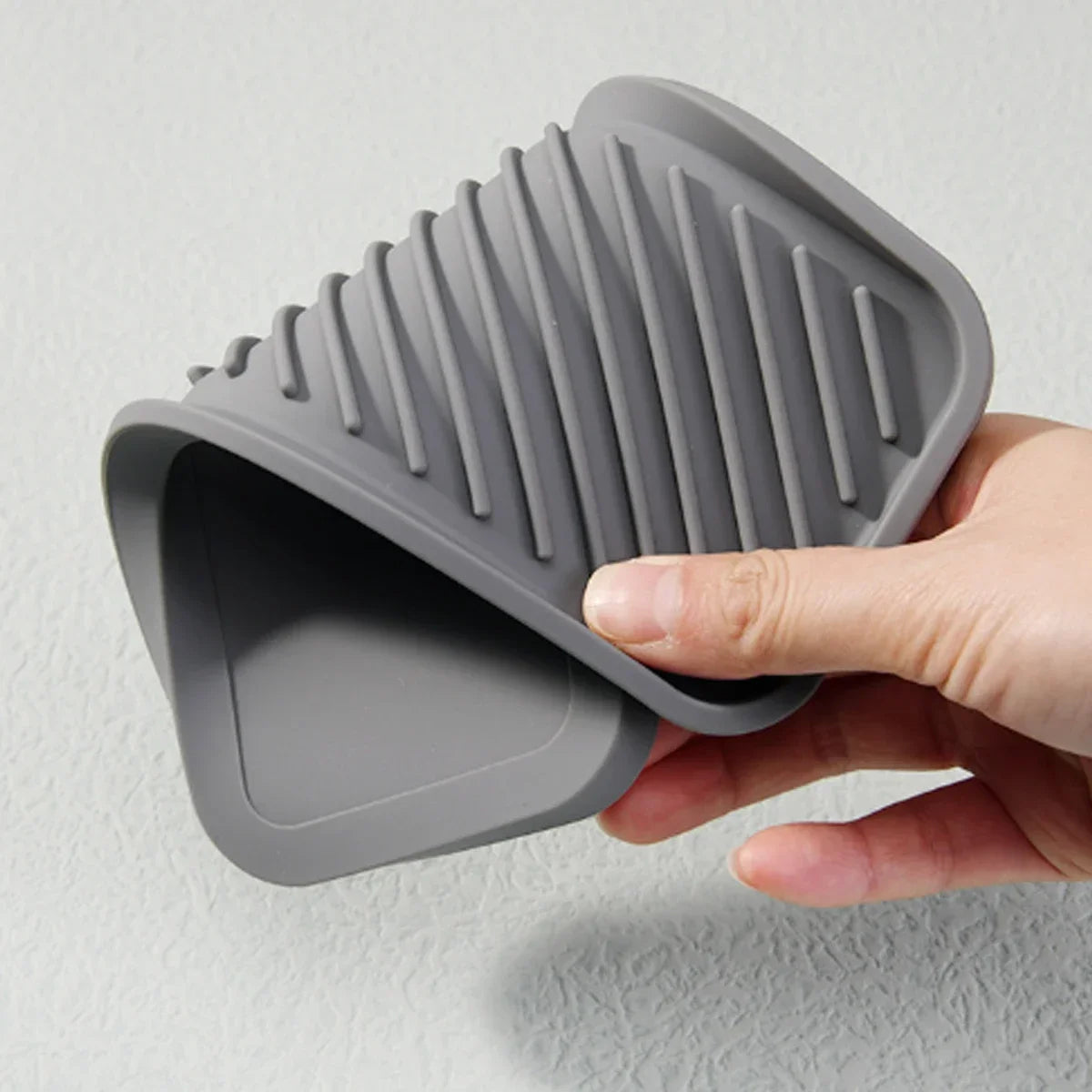 23*9cm Kitchen Silicone Sink Holder Soap Dispenser Countertop Tray Bathroom Shower Shampoo Bottle Storage Tray Draining Pad