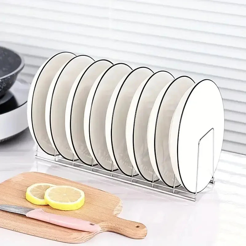 Organizador de tigelas de cozinha, suporte de pratos de aço inoxidável, talheres para casa, escorredor de tampas de panela, escorredor de pratos doméstico, acessórios de cozinha