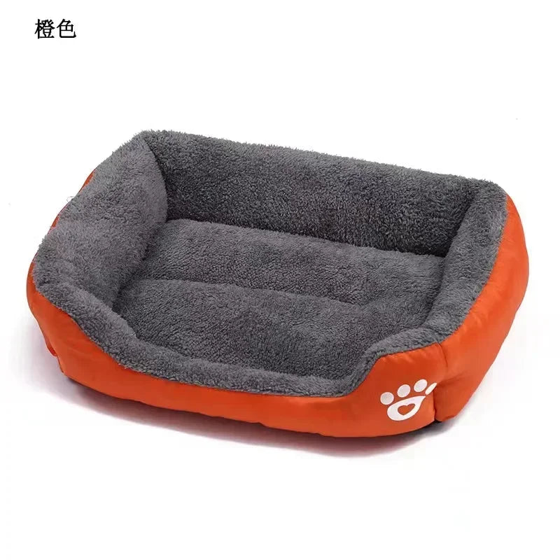 Pet Large Dog Bed Warm House Candy-colored Square Nest Pet Kennel For Small Medium Large Dogs Cat Puppy Plus Size Dog Baskets