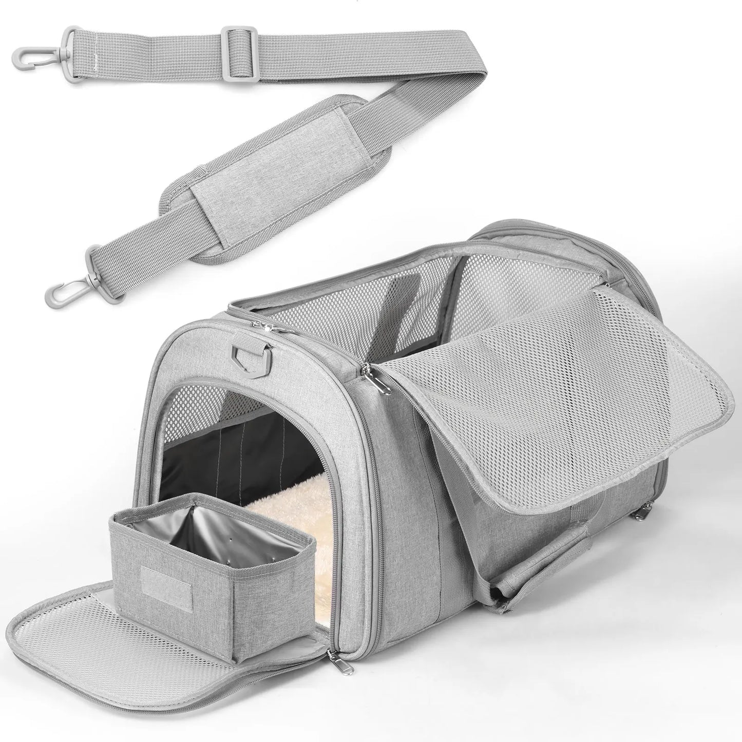Pet Carrier Oxford Cloth Cat Carrier Bag Breathable Dog Carrier Foldable Pet Carrier Cage Lightweight Dog Carrier Bag