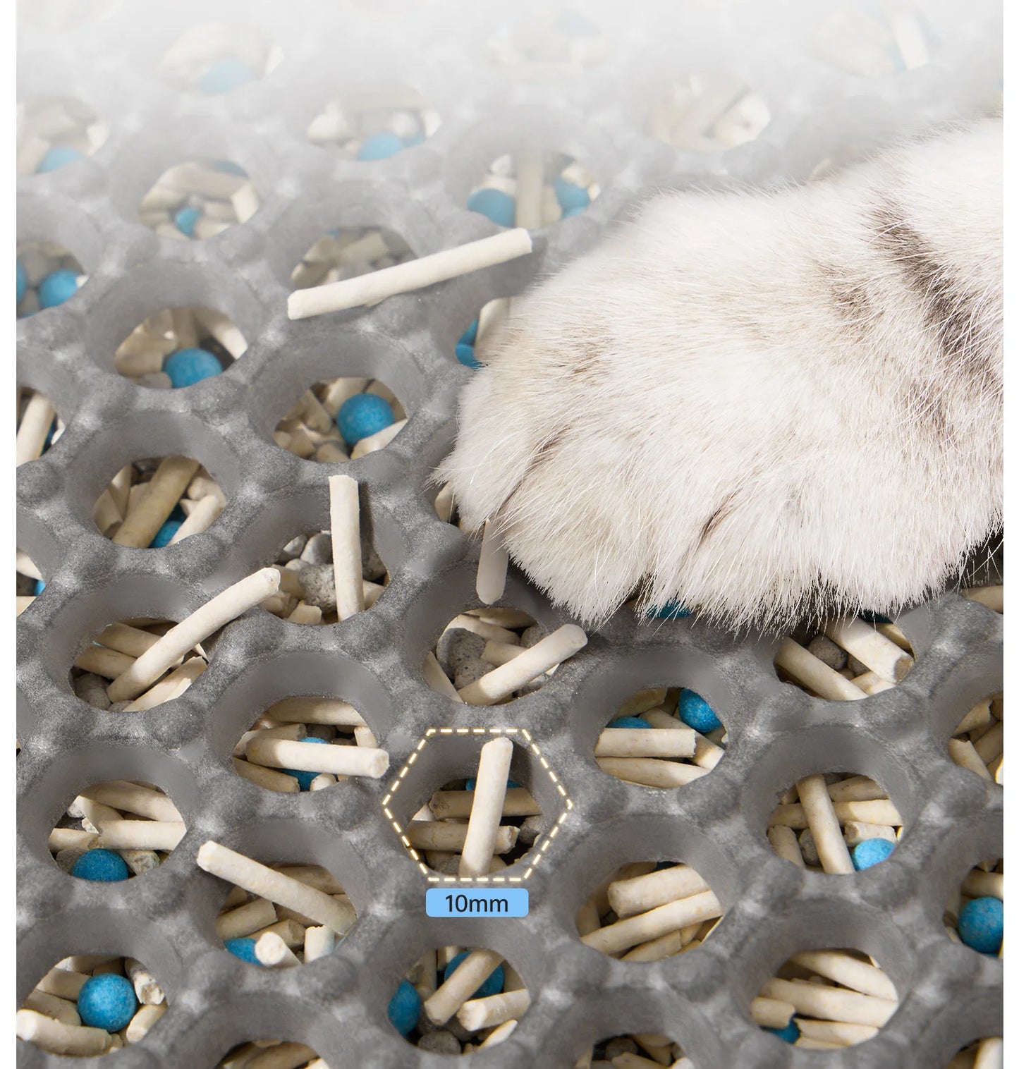 Large Waterproof Cat Litter Mat Double Layer Non-Slip Washable Pet Litter Box Mat Durable Sand Trapper Easy Clean