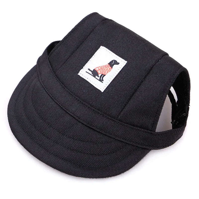 강아지 Dog Baseball Cap Hat with Neck Strap Adjustable Comfortable Ear Holes for Small Medium Large Dogs in Ourdoor Sun Protection
